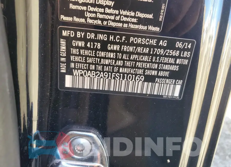 WP0AB2A91FS110169 Photo# 13