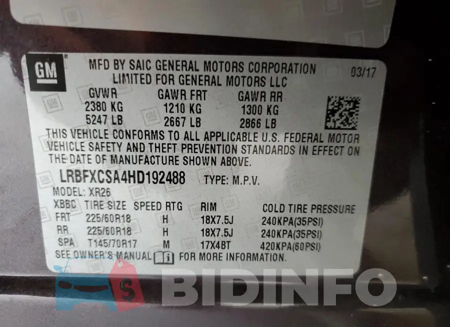 LRBFXCSA4HD192488 Photo# 12