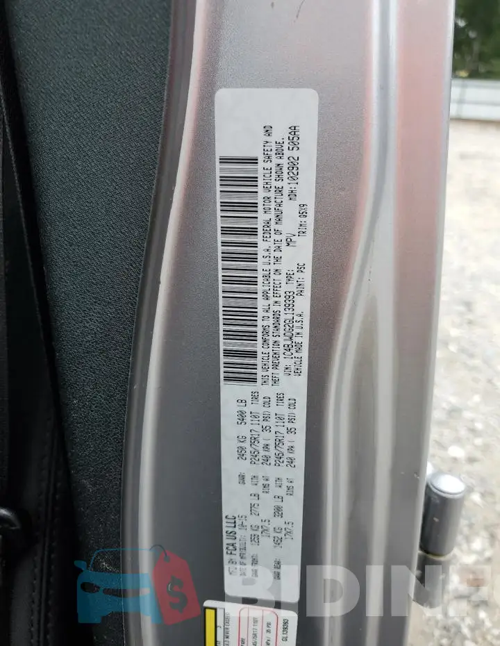 1C4BJWDG2GL139393 Photo# 13