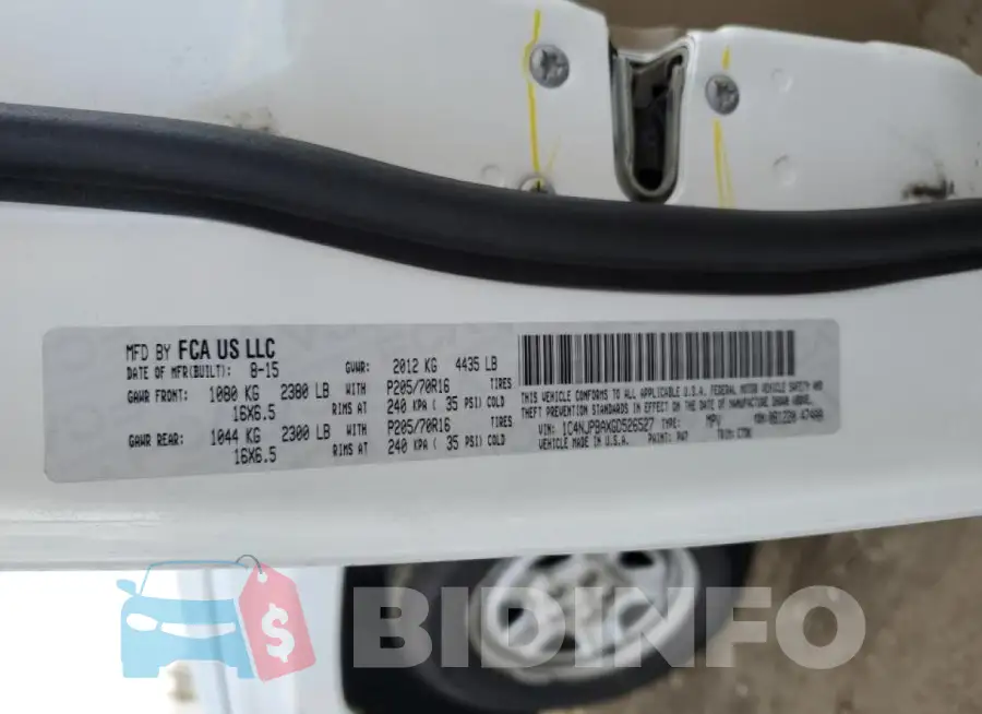 1C4NJPBAXGD526527 Photo# 13