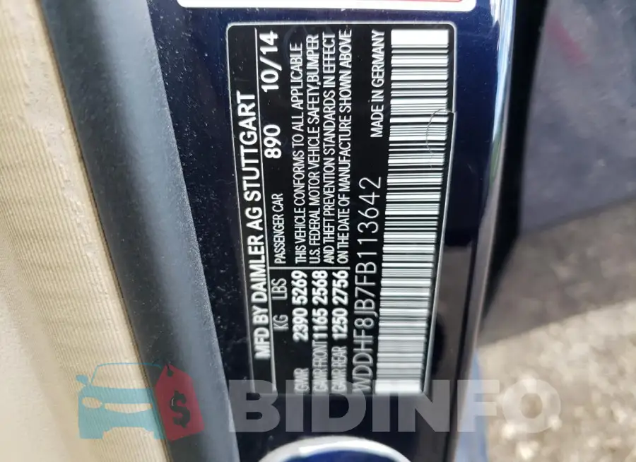 WDDHF8JB7FB113642 Photo# 13
