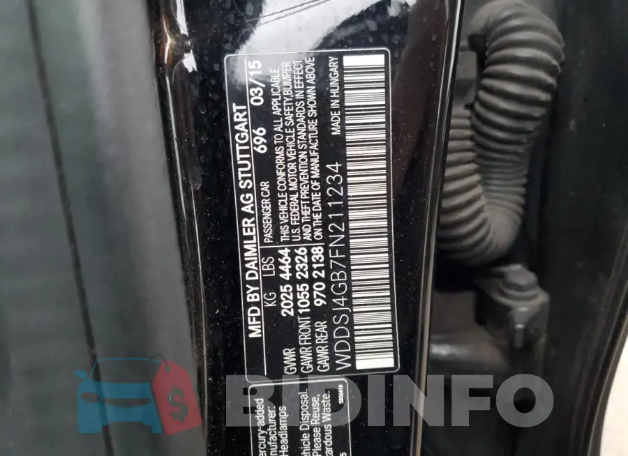 WDDSJ4GB7FN211234 Photo# 12