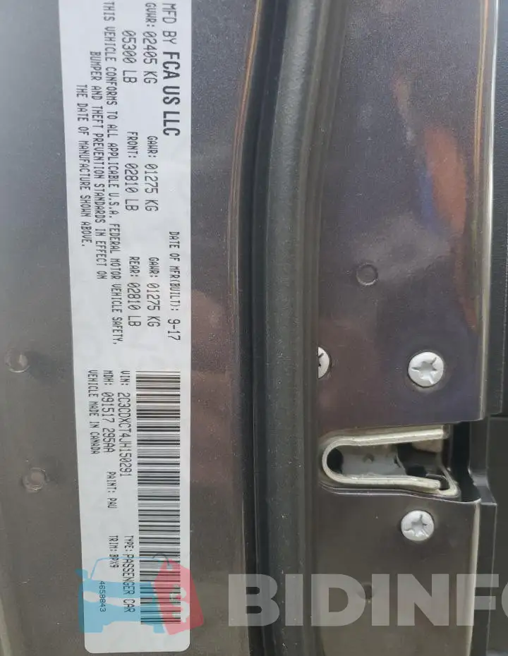 2C3CDXCT4JH150291 Photo# 12