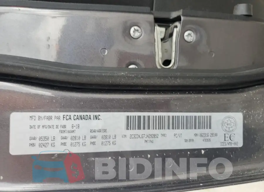 2C3CDXJG7JH292852 Photo# 12