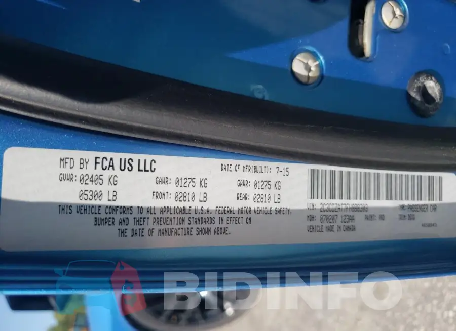 2C3CDZAT7FH888303 Photo# 12