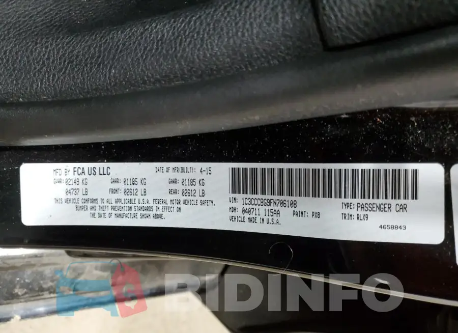 1C3CCCBG9FN706108 Photo# 13