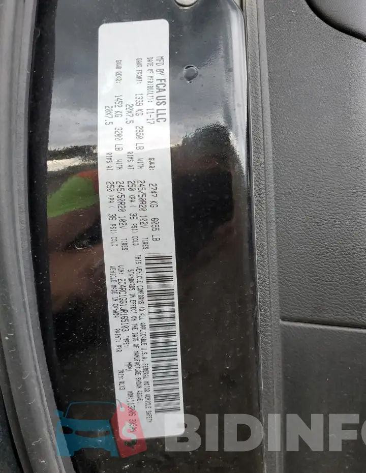 2C4RC1GG1JR165103 Photo# 13
