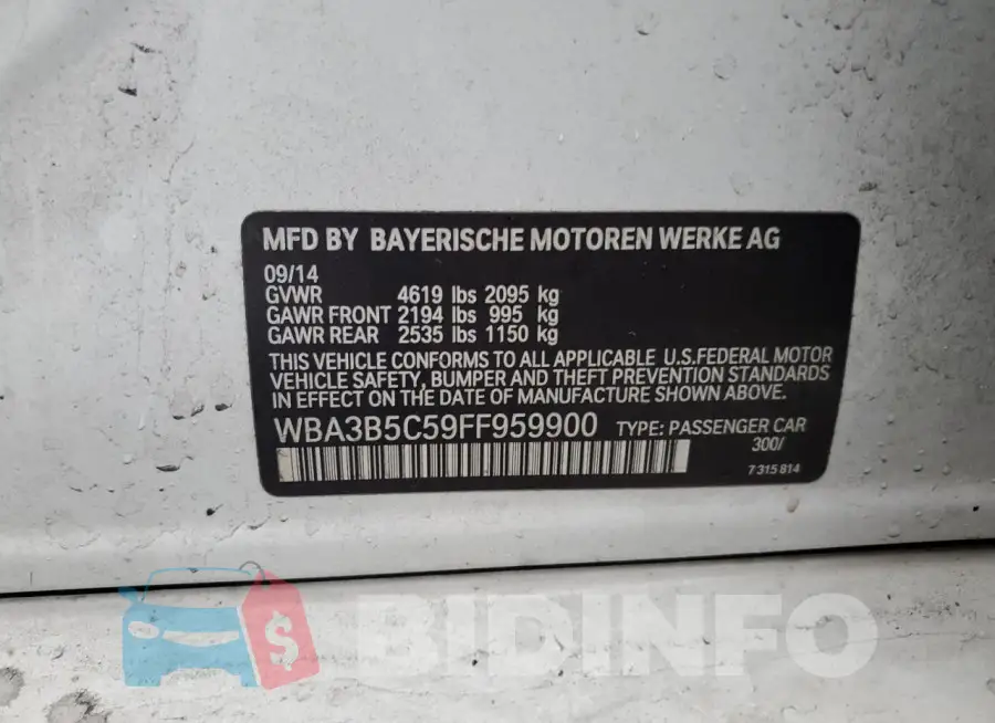 WBA3B5C59FF959900 Photo# 13