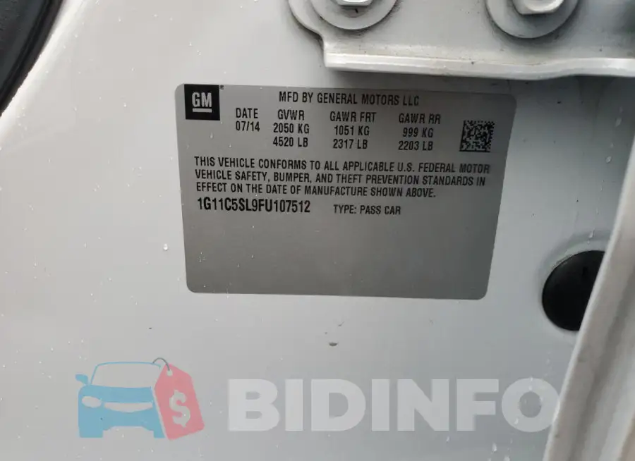 1G11C5SL9FU107512 Photo# 12