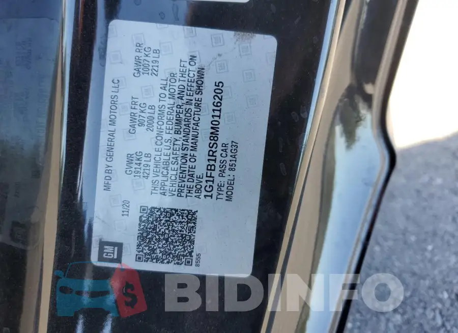 1G1FB1RS8M0116205 Photo# 13