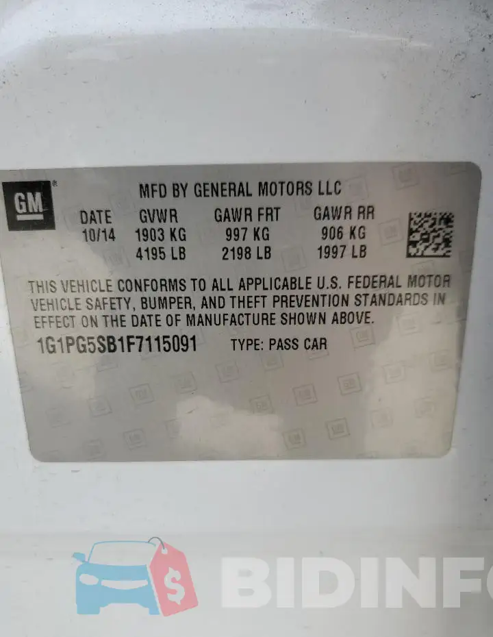 1G1PG5SB1F7115091 Photo# 12