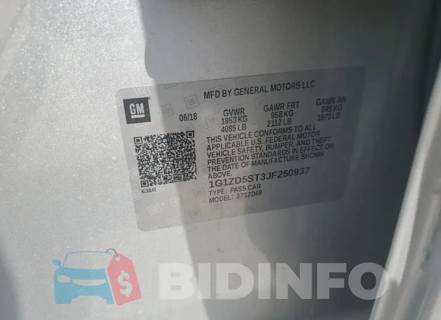 1G1ZD5ST3JF250937 Photo# 13