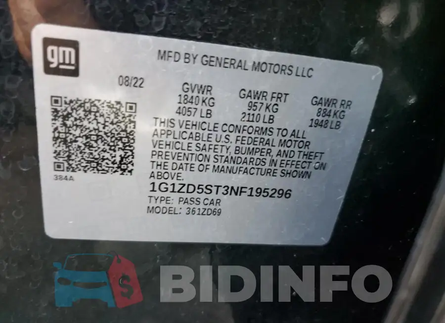 1G1ZD5ST3NF195296 Photo# 12