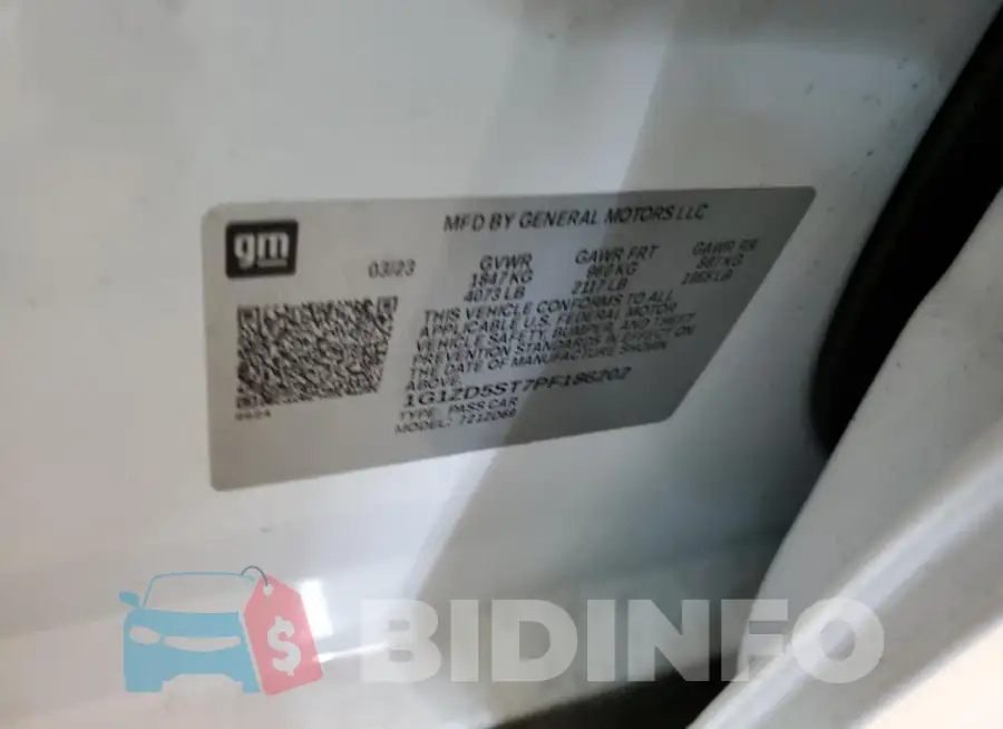 1G1ZD5ST7PF186202 Photo# 12