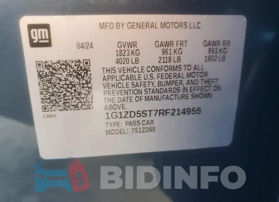 1G1ZD5ST7RF214955 Photo# 12