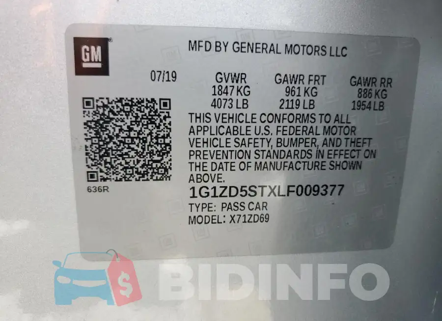 1G1ZD5STXLF009377 Photo# 12