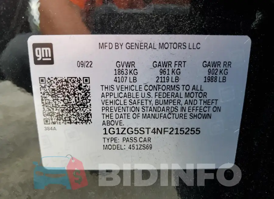 1G1ZG5ST4NF215255 Photo# 12