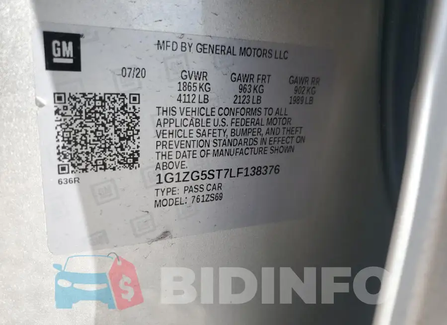 1G1ZG5ST7LF138376 Photo# 12