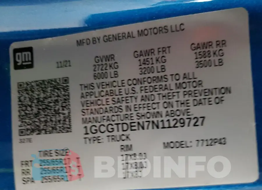 1GCGTDEN7N1129727 Photo# 12