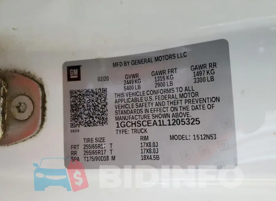 1GCHSCEA1L1205325 Photo# 12
