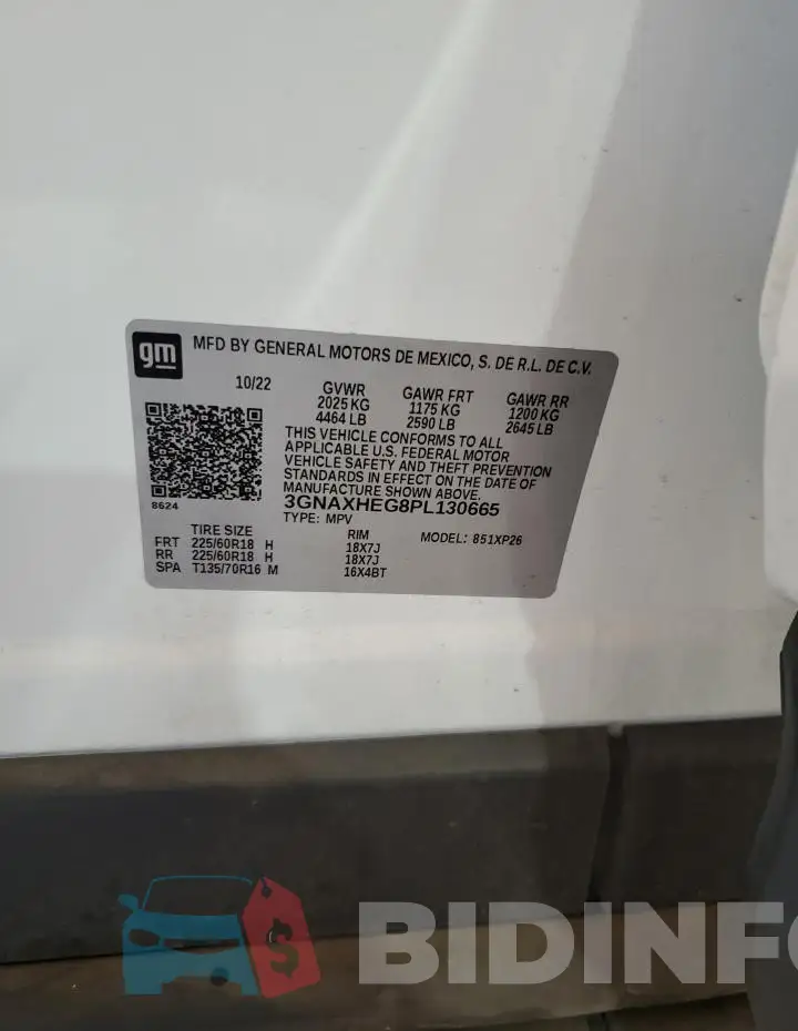 3GNAXHEG8PL130665 Photo# 13