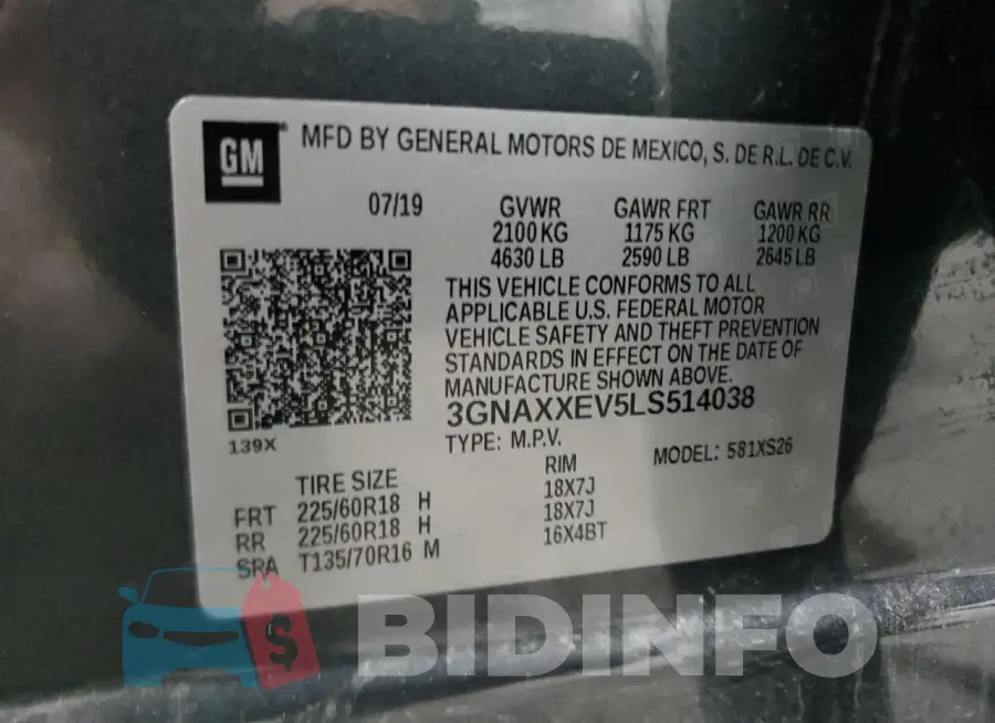 3GNAXXEV5LS514038 Photo# 13