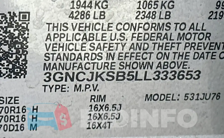 3GNCJKSB5LL333653 Photo# 10
