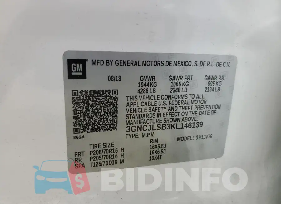 3GNCJLSB3KL146139 Photo# 13