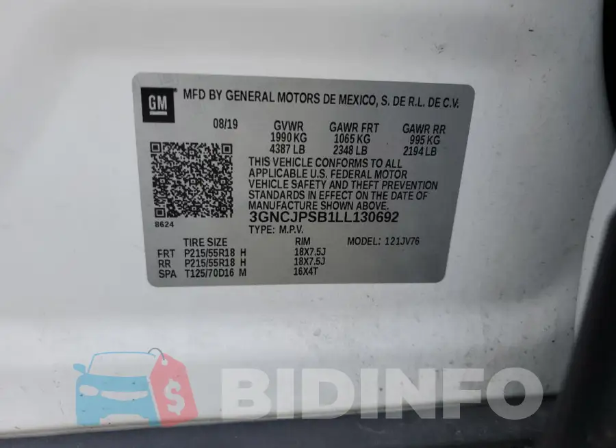 3GNCJPSB1LL130692 Photo# 13