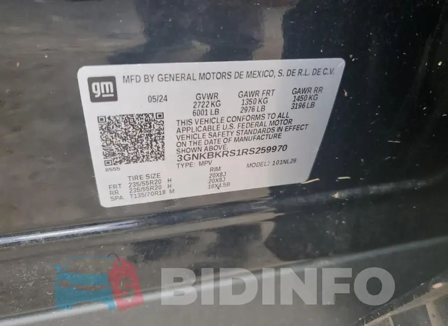 3GNKBKRS1RS259970 Photo# 14