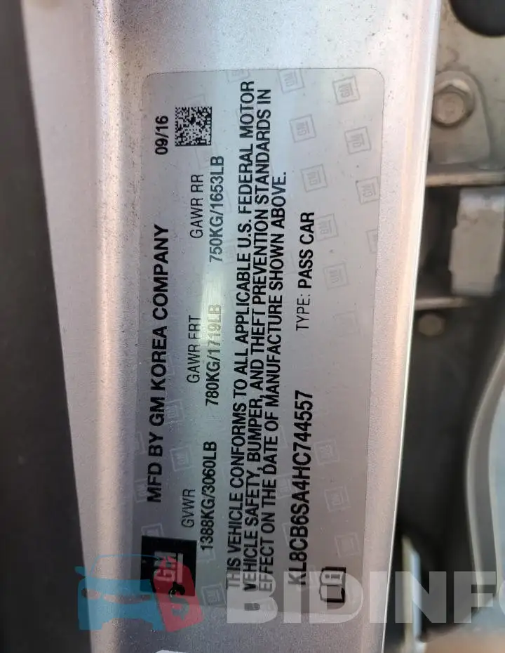 KL8CB6SA4HC744557 Photo# 13