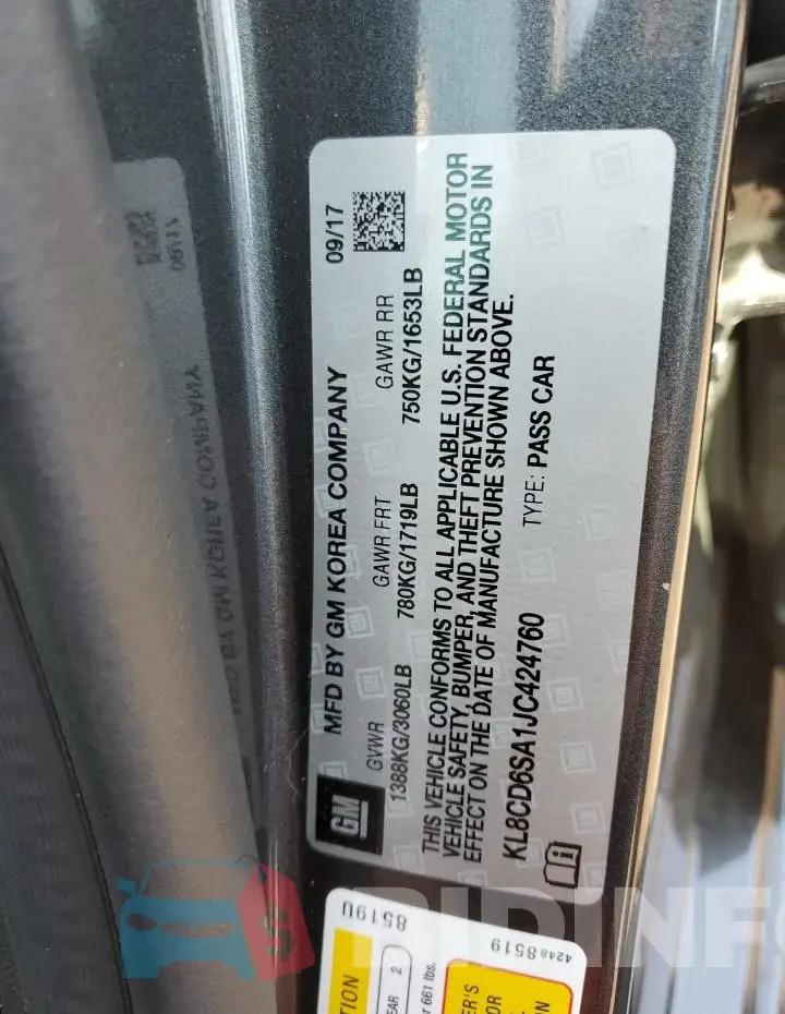 KL8CD6SA1JC424760 Photo# 12