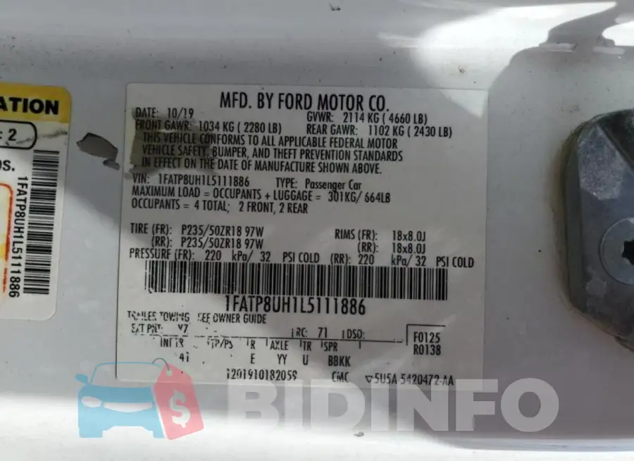 1FATP8UH1L5111886 Photo# 12