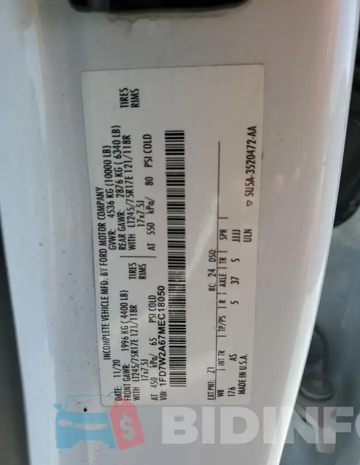 1FD7W2A67MEC18050 Photo# 12