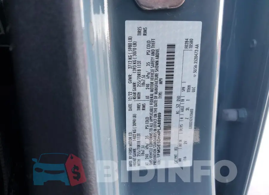 1FMDE5DH4PLA88989 Photo# 13