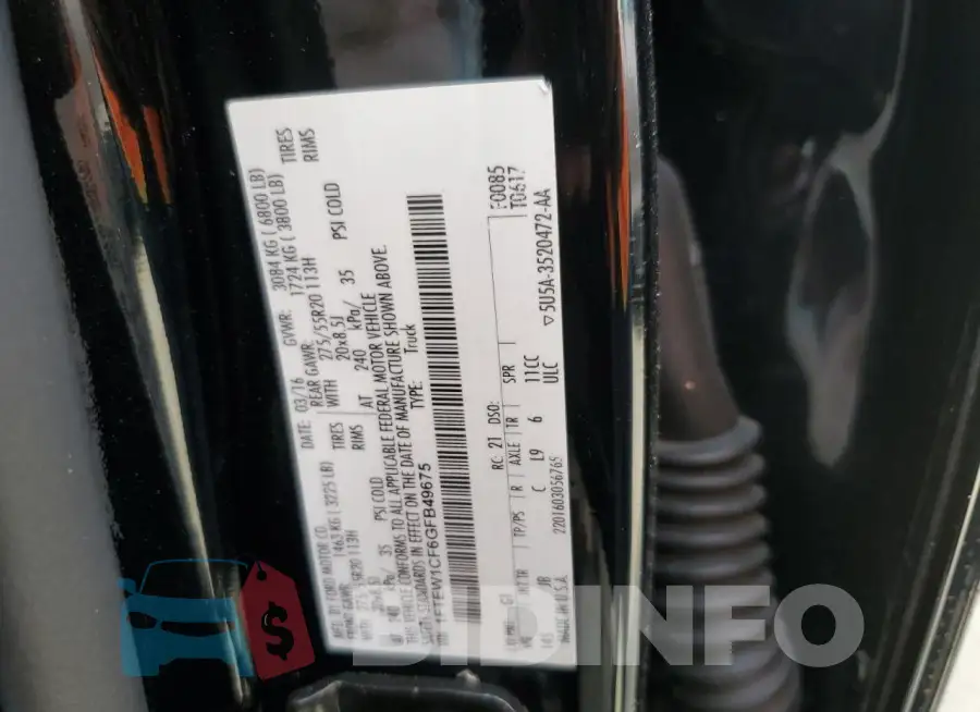 1FTEW1CF6GFB49675 Photo# 12