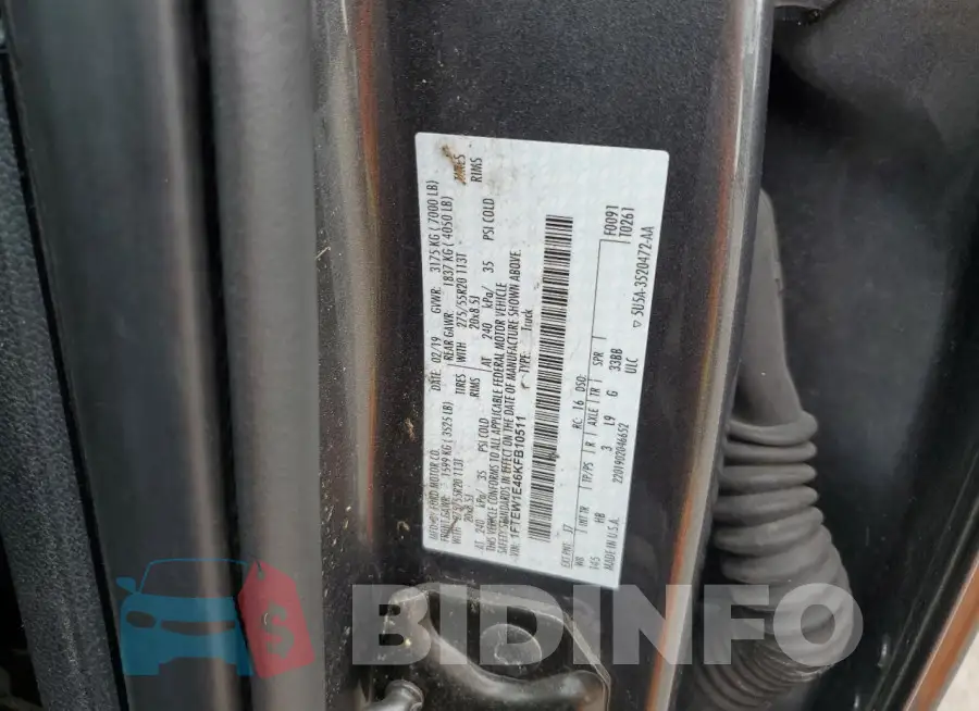1FTEW1E46KFB10511 Photo# 12