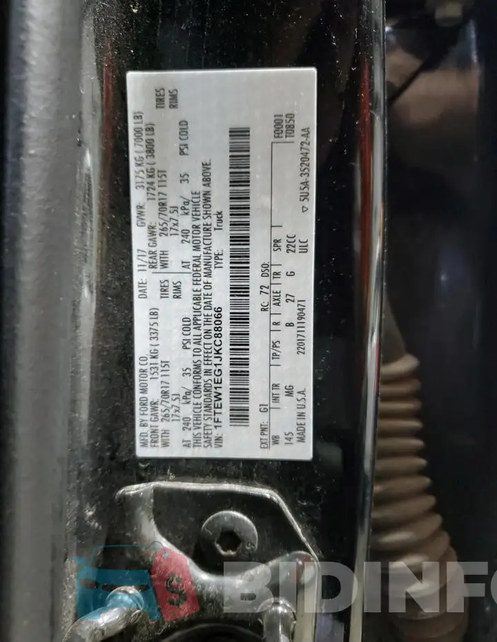 1FTEW1EG1JKC88066 Photo# 12