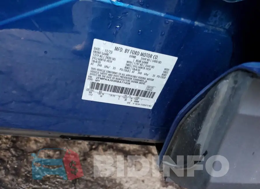 2FMPK4J93RBA71438 Photo# 12