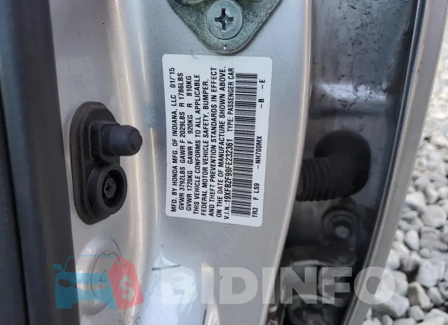 19XFB2F99FE232361 Photo# 12