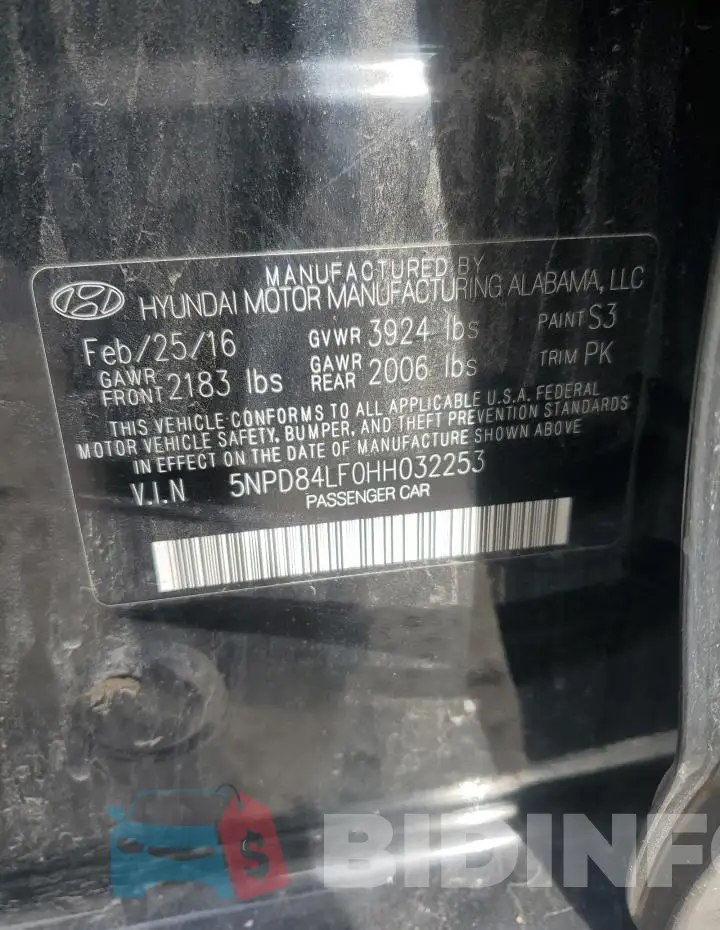 5NPD84LF0HH032253 Photo# 12