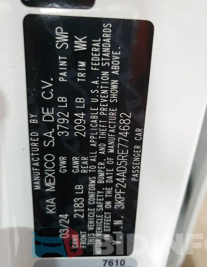 3KPF24AD5RE774682 Photo# 13