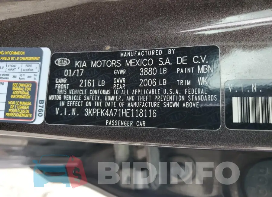 3KPFK4A71HE118116 Photo# 12