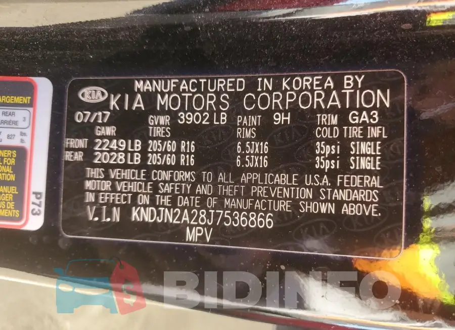KNDJN2A28J7536866 Photo# 13