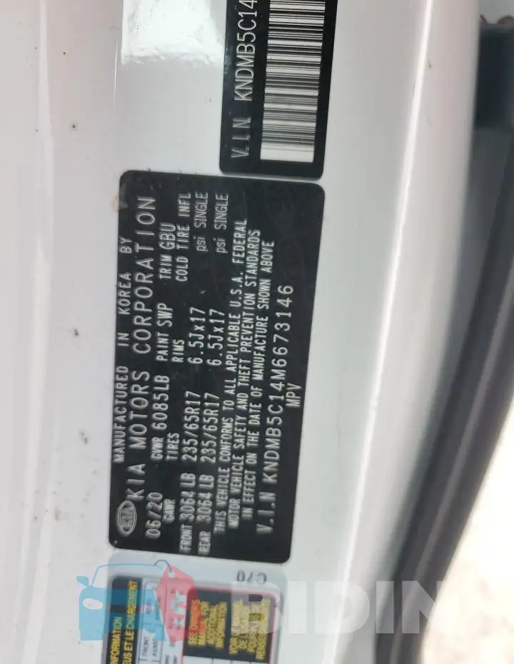 KNDMB5C14M6673146 Photo# 14