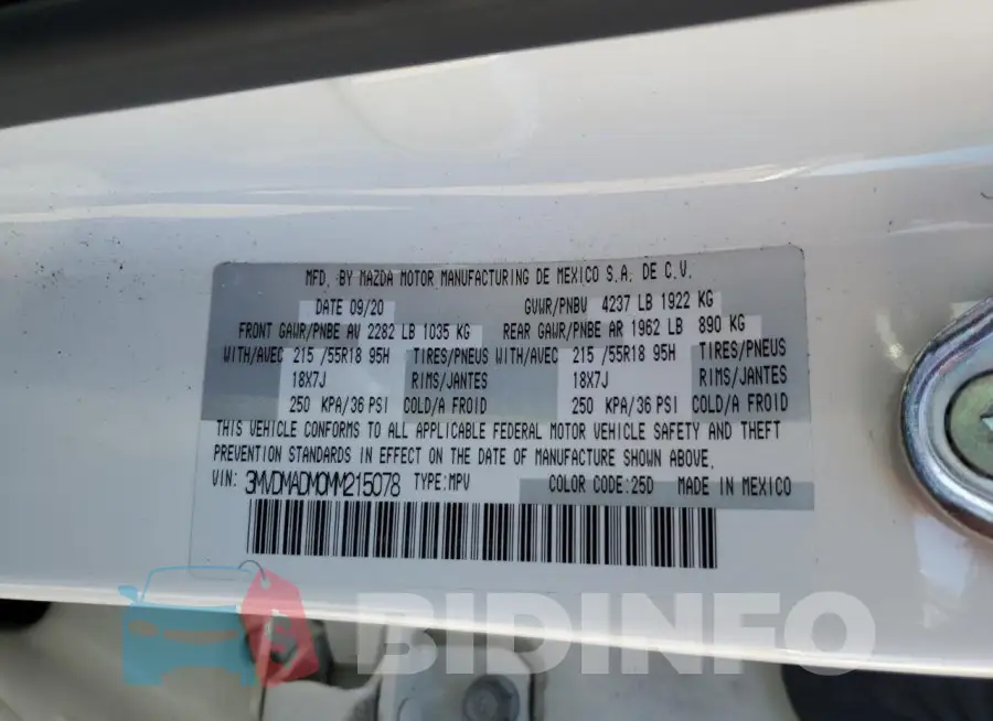 3MVDMADM0MM215078 Photo# 13