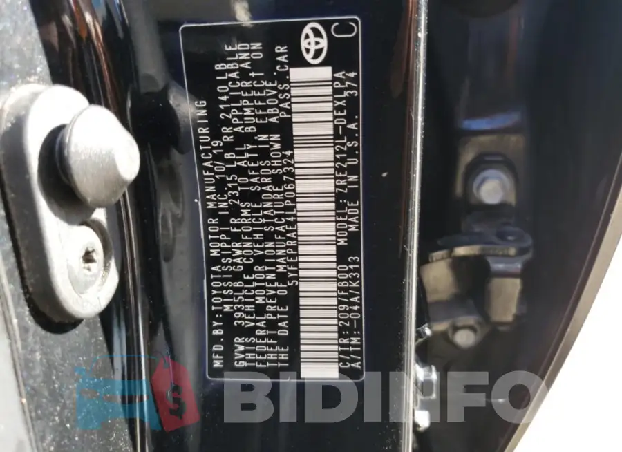 5YFEPRAE4LP067324 Photo# 13