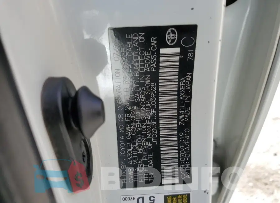 JTDZN3EU3FJ039528 Photo# 12