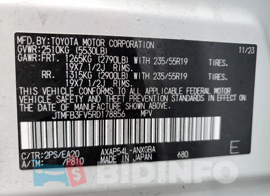 JTMFB3FV5RD178856 Photo# 13