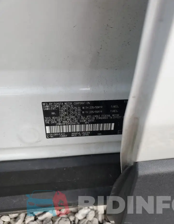 JTMN1RFV2PD094136 Photo# 13